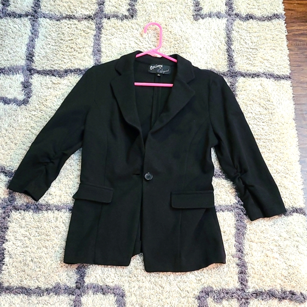 Black Oxford & Regent Blazer Size Large